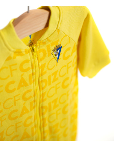 PELELE FELPA AMARILLO BEBÉ CÁDIZ CF