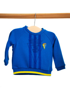 SUDADERA AZUL BEBÉ CÁDIZ CF