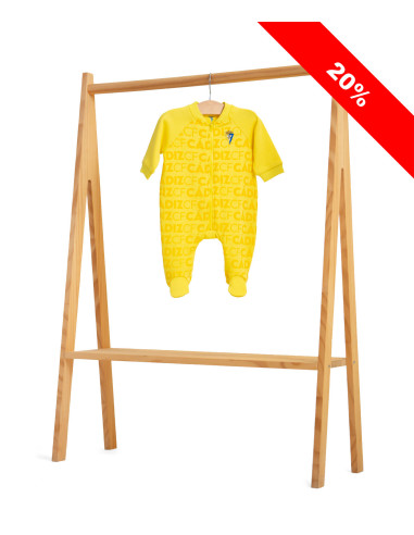 PELELE FELPA AMARILLO BEBÉ CÁDIZ CF