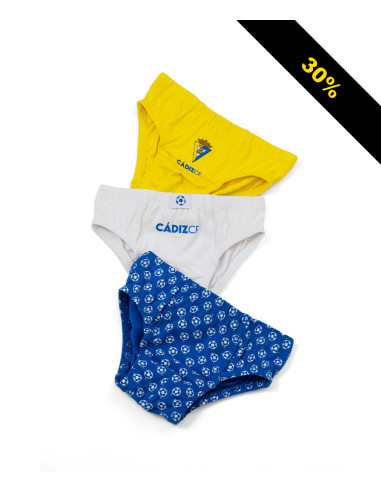 PACK 3 SLIP INFANTIL CÁDIZ CF