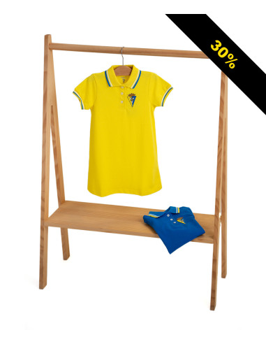 VESTIDO PIQUE AMARILLO INFANTIL CÁDIZ CF