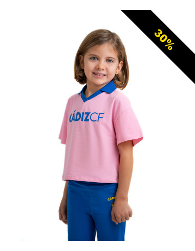 CAMISETA ROSA INFANTIL CÁDIZ CF
