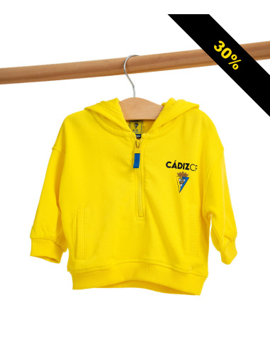 HOODIE AMARILLA BEBÉ CÁDIZ CF