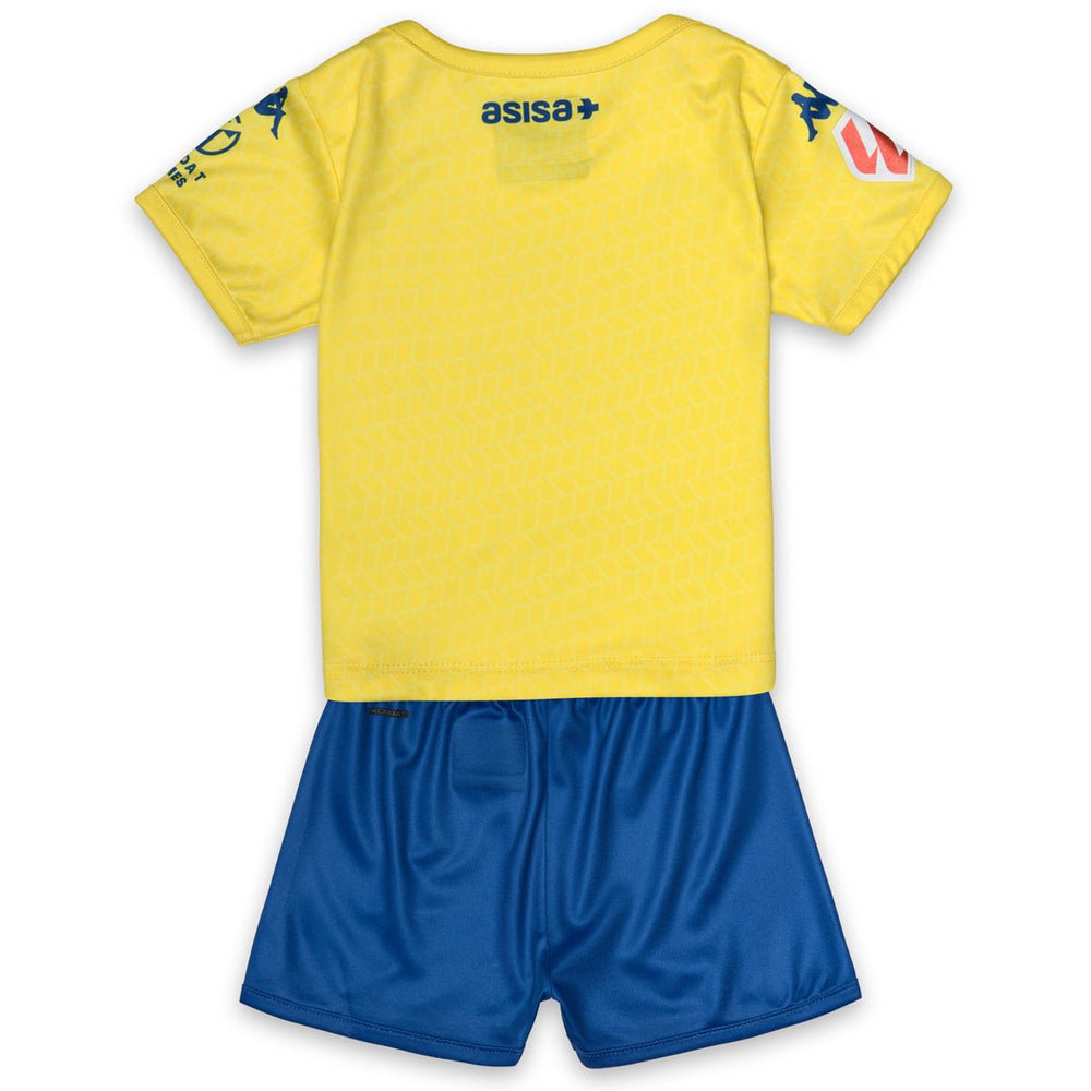 KOMBAT BABY KIT 2027 HOME CADIZ Conjuntos Shorts / Camiseta Niño unisex Yellow Blazing-Blue Cold-Sponsor 2 02