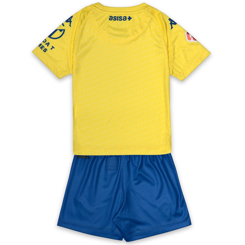 KOMBAT KIT 2027 HOME CADIZ Conjuntos Shorts / Camiseta Niño Yellow - Blue - Sponsor Liga 02