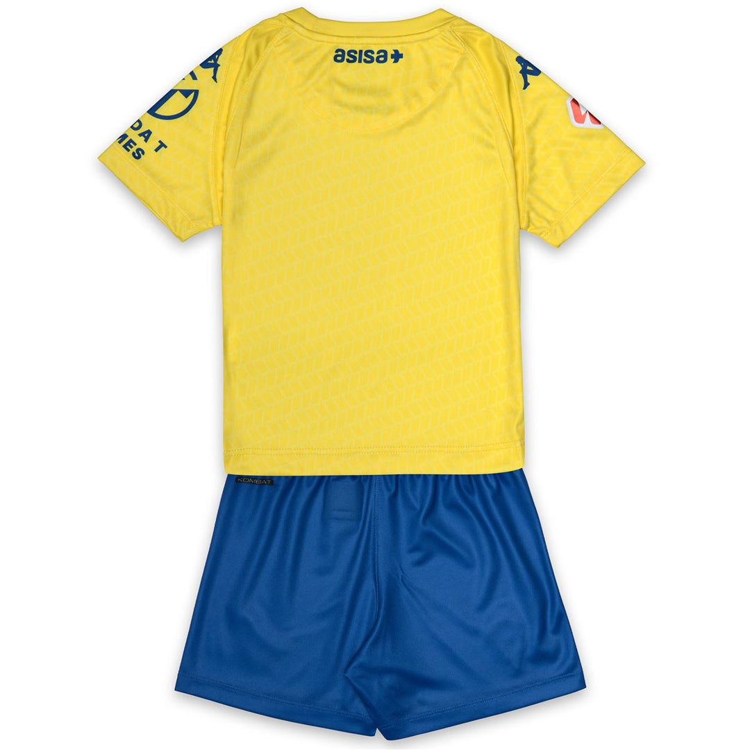 KOMBAT KIT 2027 HOME CADIZ Conjuntos Shorts / Camiseta Niño Yellow - Blue - Sponsor Liga main