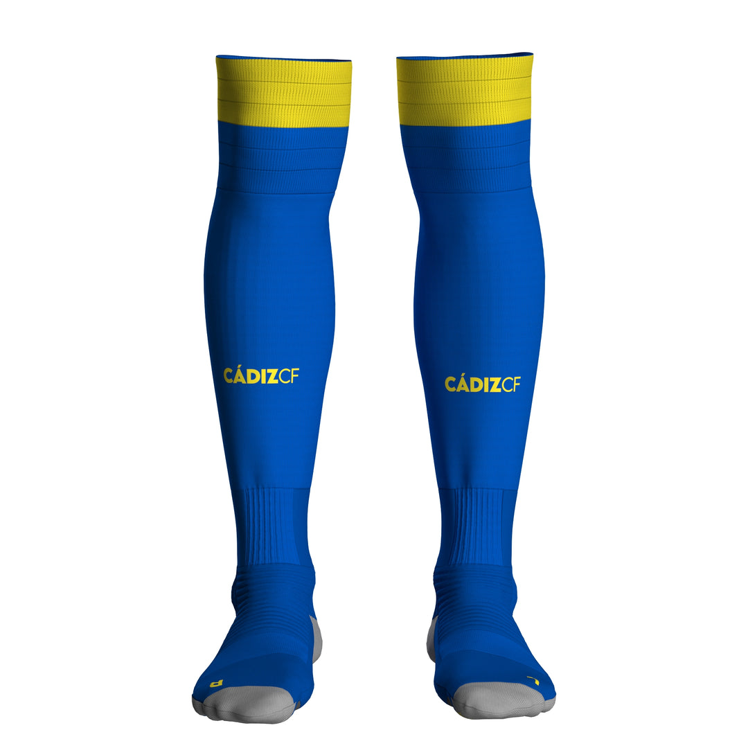 KOMBAT SPARK PRO CADIZ 1PACK Calcetines Calcetín hasta la rodilla Hombre Blue LT - Yellow 01