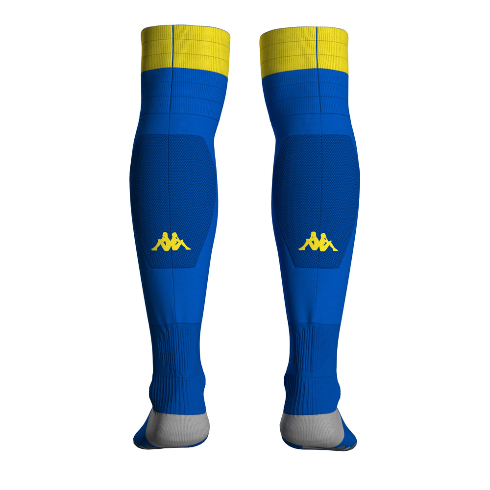 KOMBAT SPARK PRO CADIZ 1PACK Calcetines Calcetín hasta la rodilla Hombre Blue LT - Yellow 02