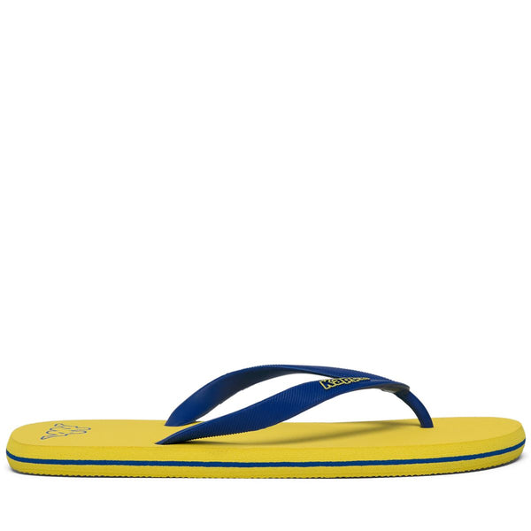 Flip-Flops_Unisex_ MOKER_Thongs_YELLOW BLAZING - Blue Cold - Commercial 4
