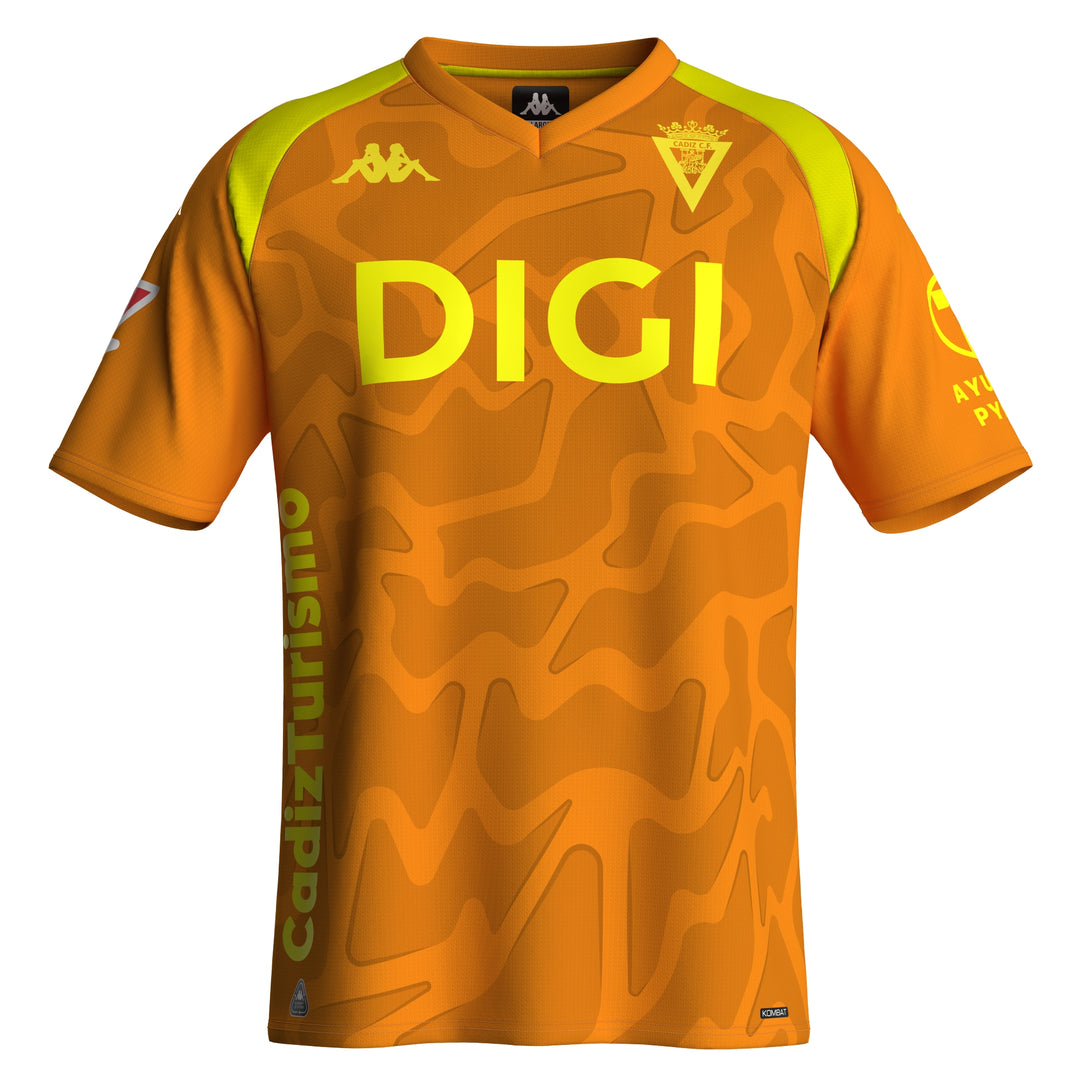 KOMBAT GK 2027 CADIZ Camisetas Activas Camisa Hombre Orange Fluo - Azure Fluo - Yellow Fluo - Sponsor 2 01
