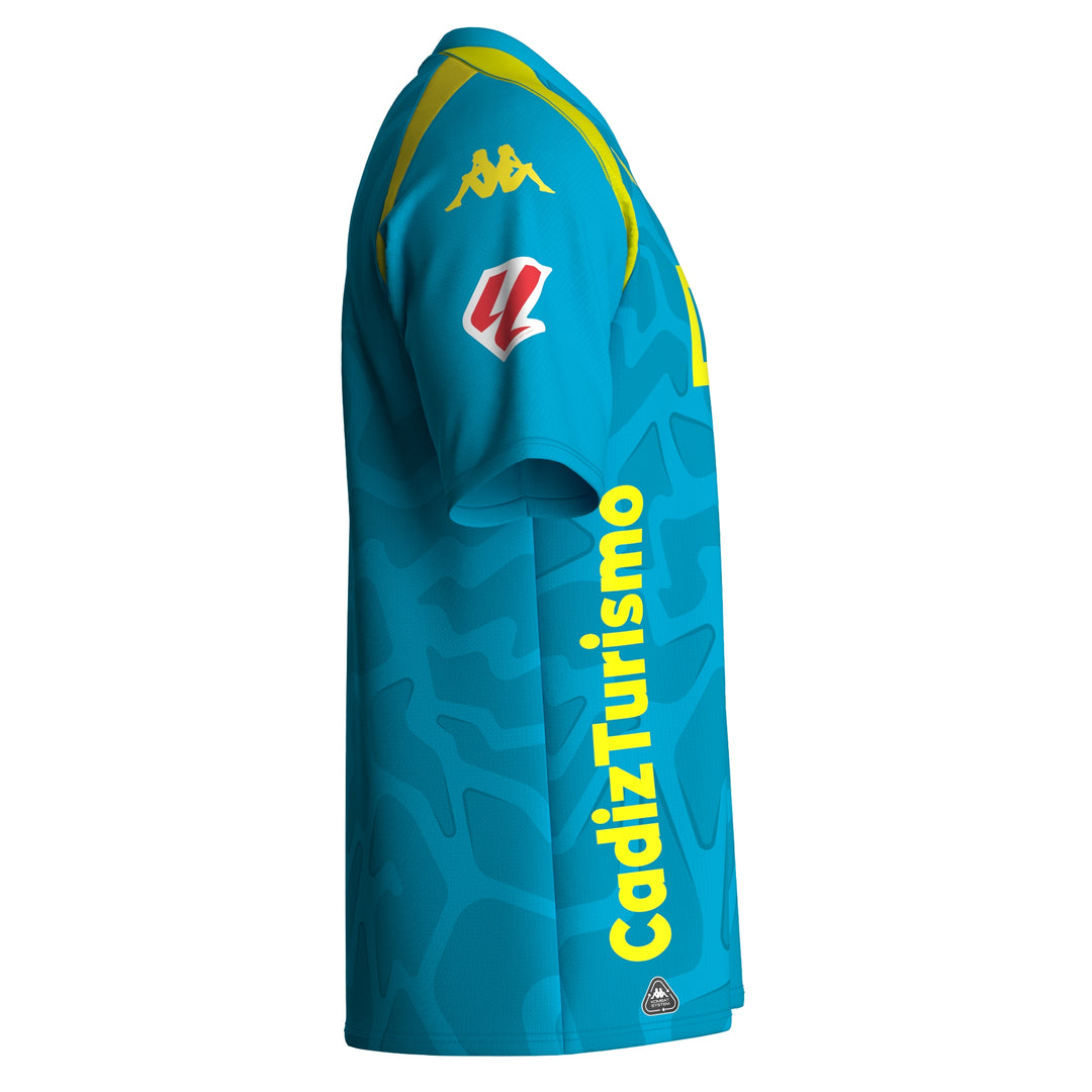KOMBAT GK 2027 CADIZ Camisetas Activas Camisa Hombre Azure Fluo - Fuchsia Fluo - Yellow Fluo - Sponsor main