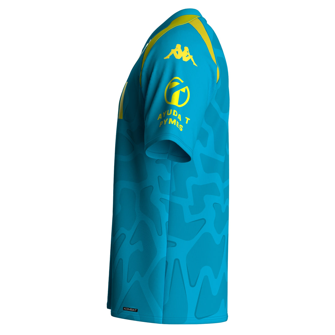 KOMBAT GK 2027 CADIZ Camisetas Activas Camisa Hombre Azure Fluo - Fuchsia Fluo - Yellow Fluo - Sponsor main