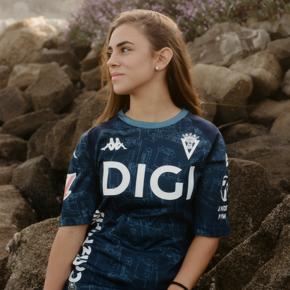 CAMISETA SEGUNDA EQUIPACIÓN MUJER KOMBAT AWAY CÁDIZ CF 26/27 02