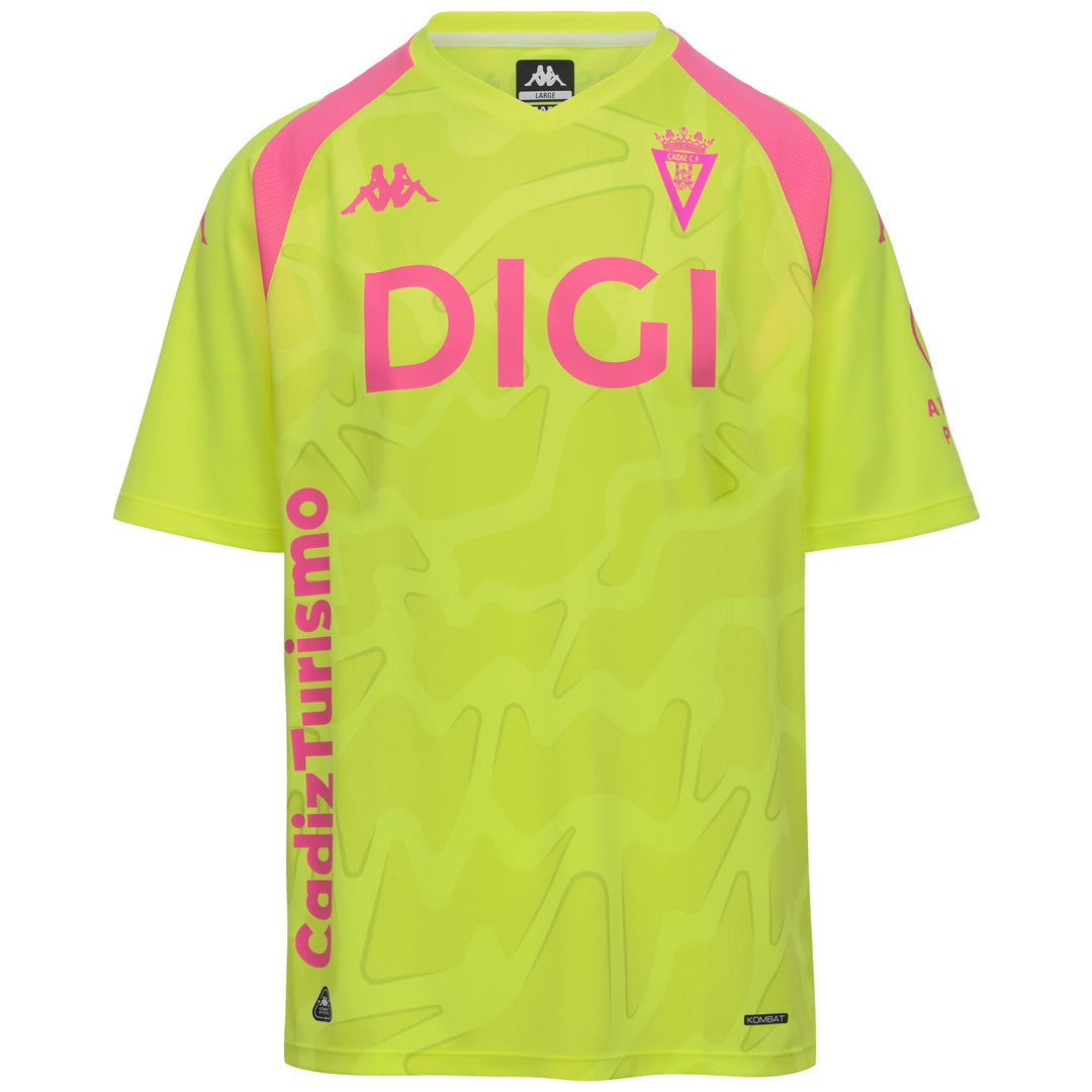 CAMISETA PORTERO AMARILLA KOMBAT GK CÁDIZ CF 26/27 01