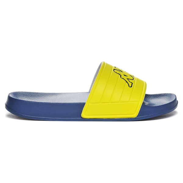 Flip-Flops_Unisex_ NOLES_Stripe_YELLOW BLAZING - Blue Cold - Commercial 4