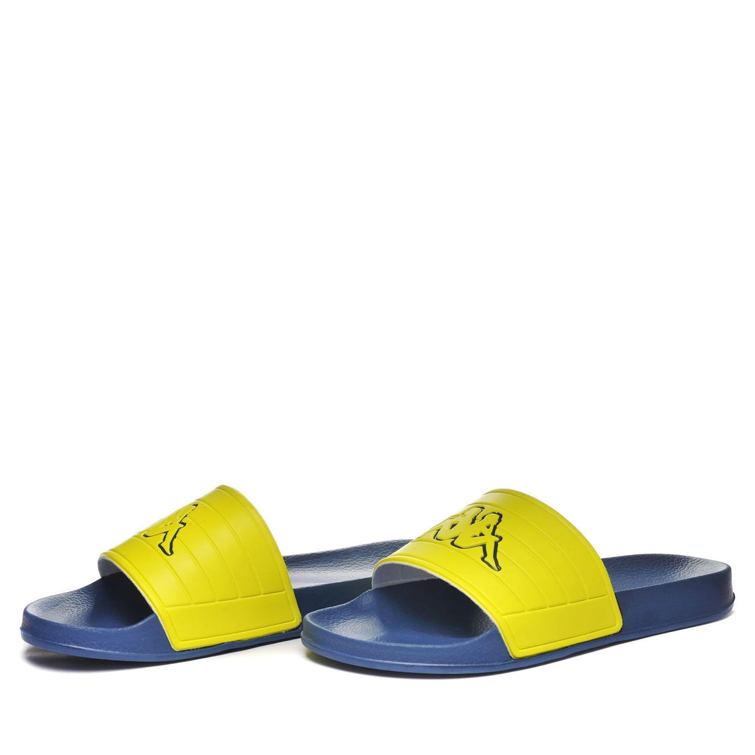 CHANCLAS PALA AZULES/AMARILLA LOGO NOLES KAPPA 01