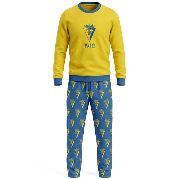 Sets_Kid unisex_PIJAMA INVIERNO TRAMA CADIZ KID_Pajamas_YELLOW CADIZ - Commercial 2