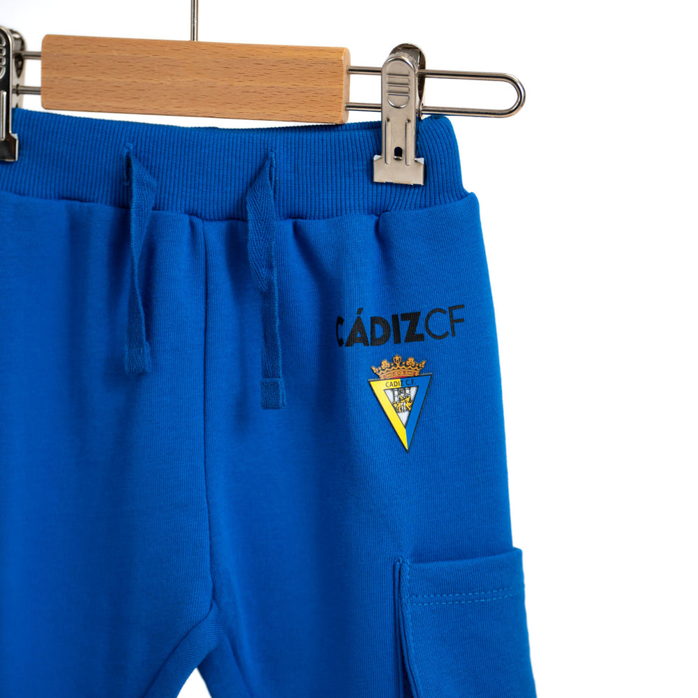 PANTALÓN FELPA BOLSILLOS AZUL BEBÉ CÁDIZ CF 02