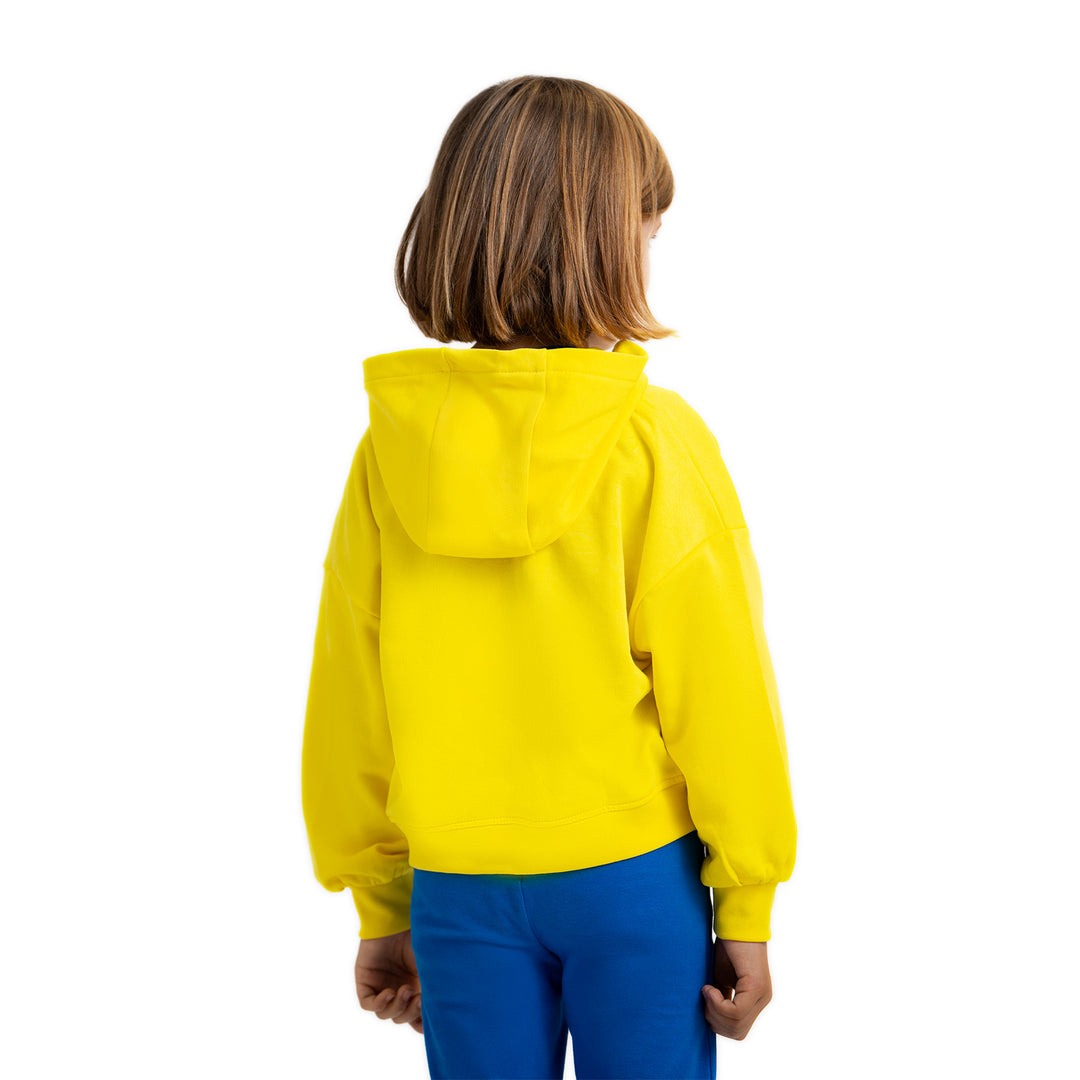 HOODIE ZIP AMARILLA INFANTIL CÁDIZ CF main