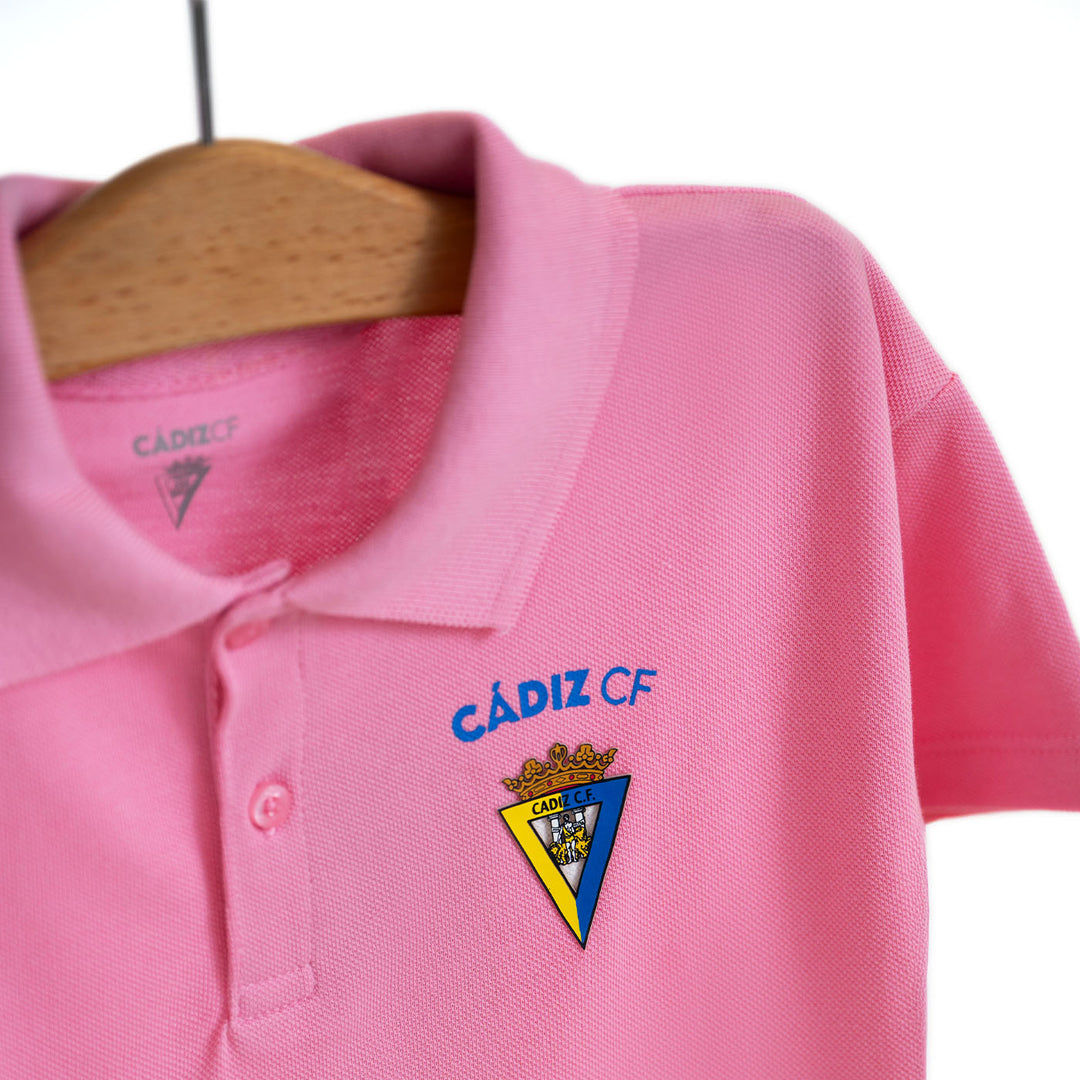 POLO PIQUÉ ROSA INFANTIL CÁDIZ CF main