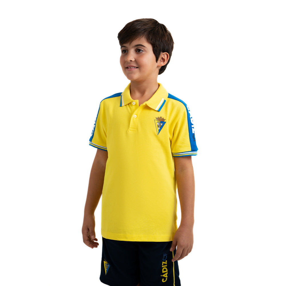 POLO PIQUÉ AMARILLO INFANTIL CÁDIZ CF 02