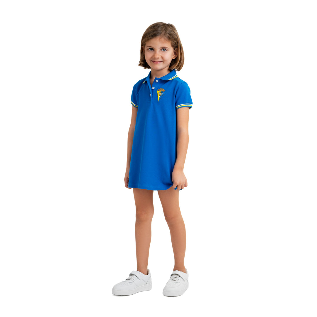 VESTIDO PIQUÉ AZUL INFANTIL CÁDIZ CF main