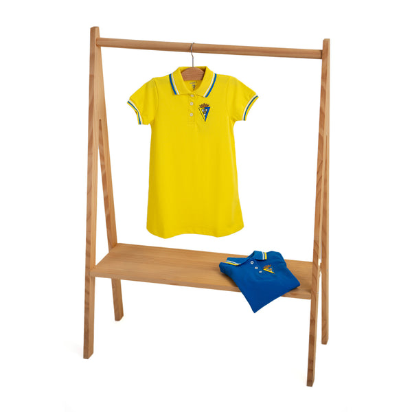 Dresses_Girl_CCF CHARANGA VESTIDO PIQUE AMAR. 2 ANOS_Mid_NEON Yellow - Commercial 1