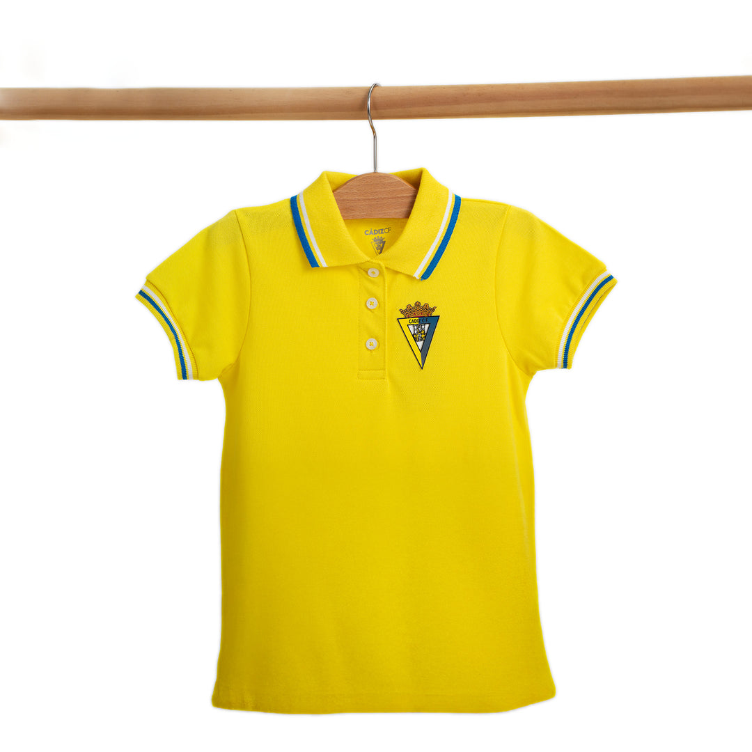 VESTIDO PIQUÉ AMARILLO INFANTIL CÁDIZ CF main