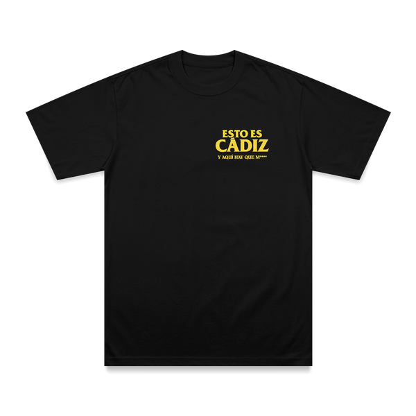 T-Shirts & Top_Unisex_CAMISETA ESTO ES CADIZ NEGRO _T-Shirt_black and plus - Commercial 1