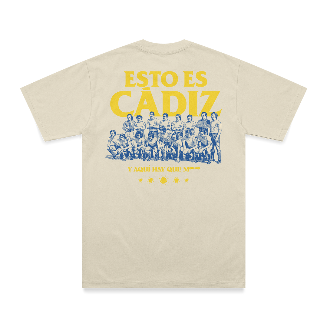 CAMISETA ESTO ES CÁDIZ BEIGE main