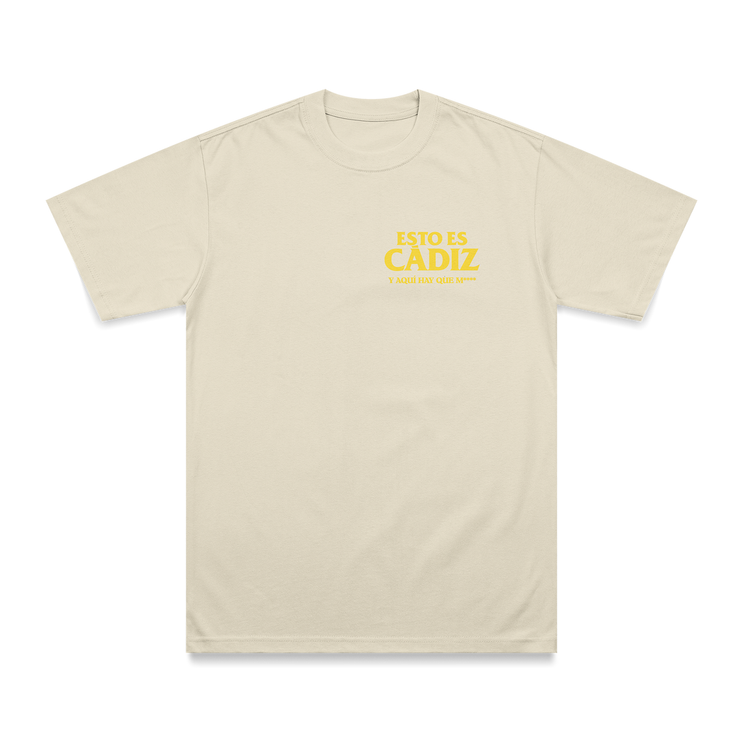 CAMISETA ESTO ES CÁDIZ BEIGE main