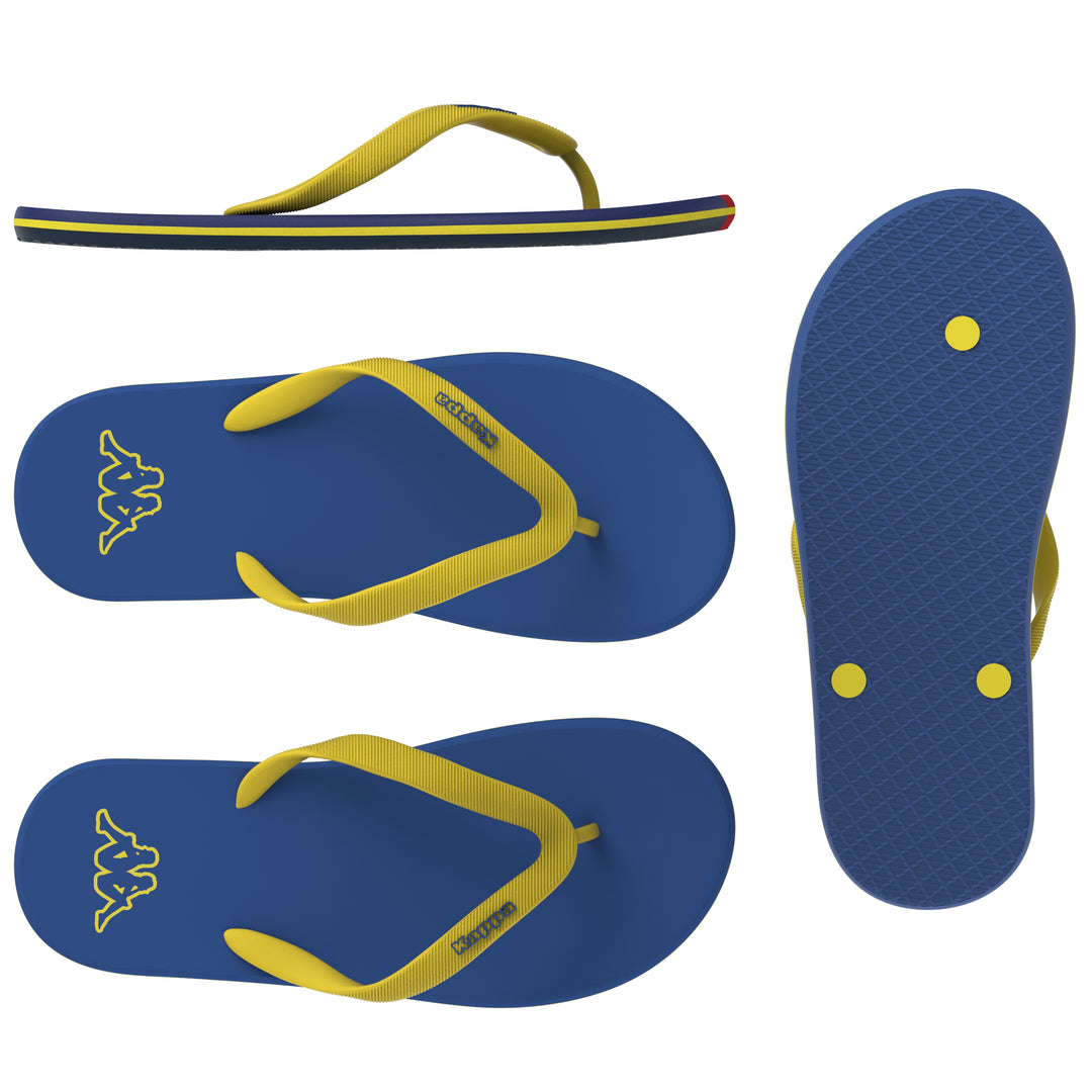 LOGO  MOKER Chanclas Chancletas Unisex Blue Cold - YELLOW BLAZING 01