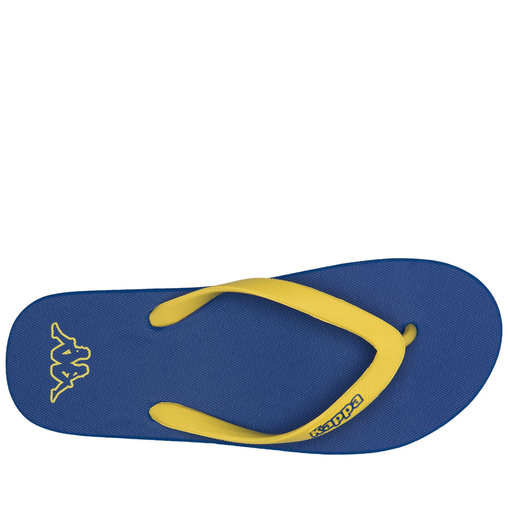CHANCLAS AZULES LOGO MOKER KAPPA 02