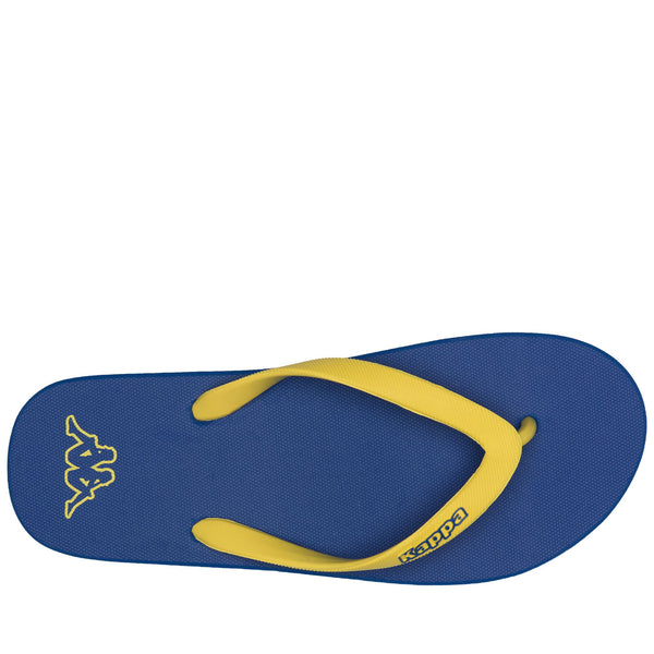 Flip-Flops_Unisex_ MOKER_Thongs_Blue Cold - YELLOW BLAZING - Commercial 2