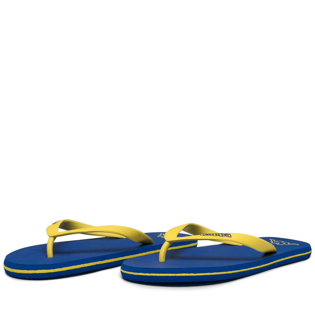 CHANCLAS AZULES LOGO MOKER KAPPA 01