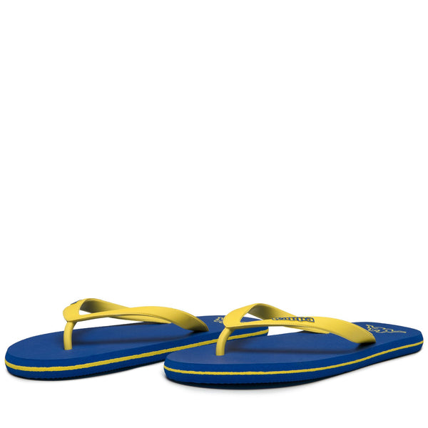 Flip-Flops_Unisex_ MOKER_Thongs_Blue Cold - YELLOW BLAZING - Commercial 1