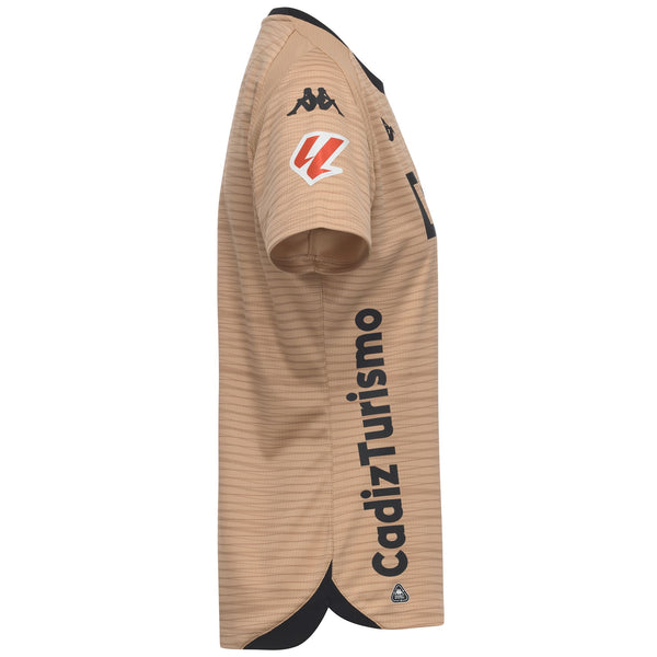 Active Jerseys_Woman_2027 THIRD CADIZ_Shirt_Beige - Black - Sponsor 2 - Commercial 2