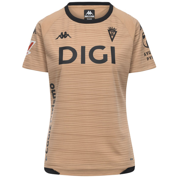 Active Jerseys_Woman_2027 THIRD CADIZ_Shirt_Beige - Black - Sponsor 2 - Commercial 1